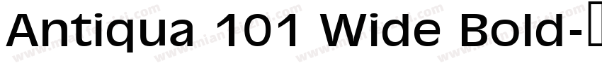 Antiqua 101 Wide Bold字体转换